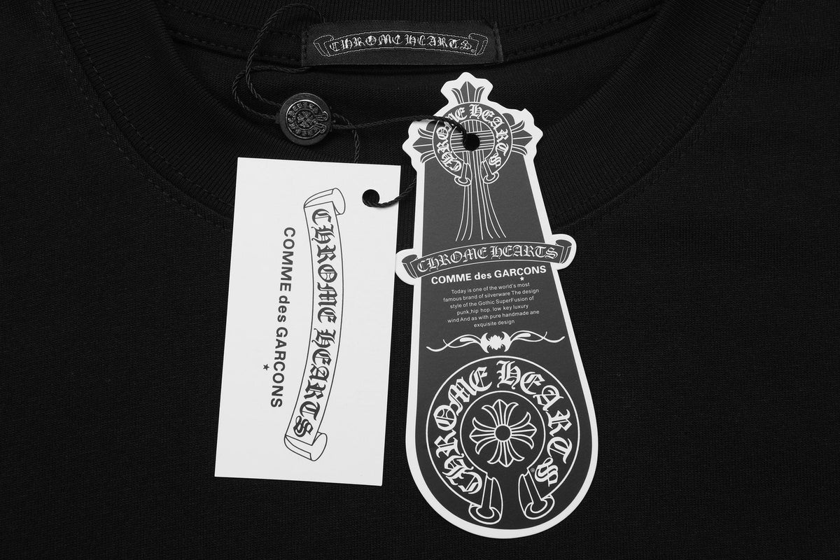Chrome Hearts Rainbow Floral Cross Graphic T-Shirt ¡ª hang_tag