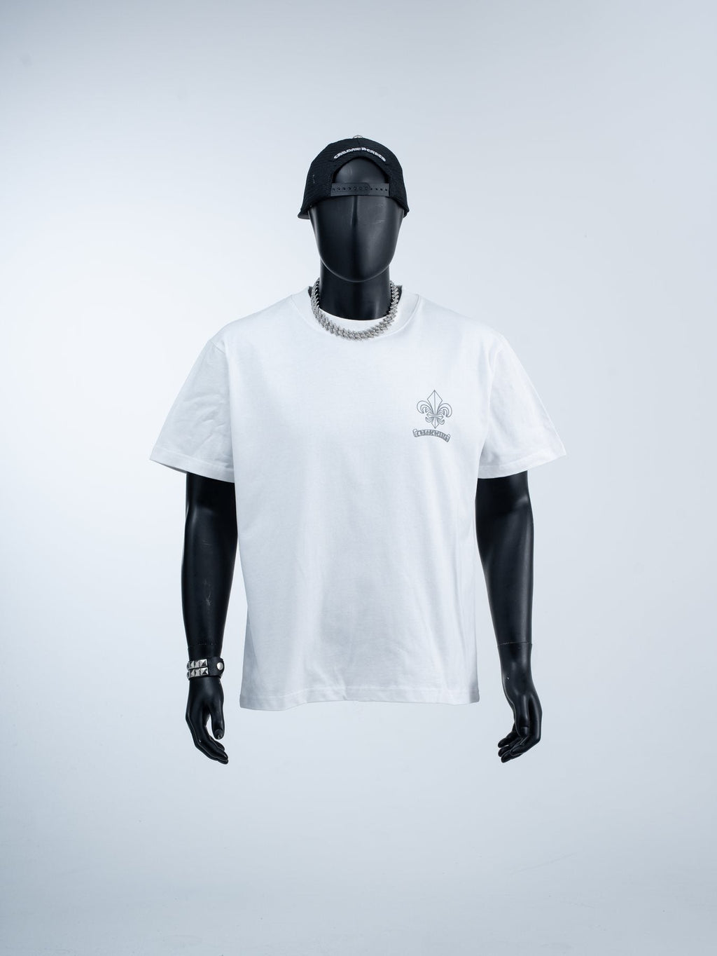Chrome Hearts Fleur-De-Lis Crest Graphic T-Shirt ¡ª front