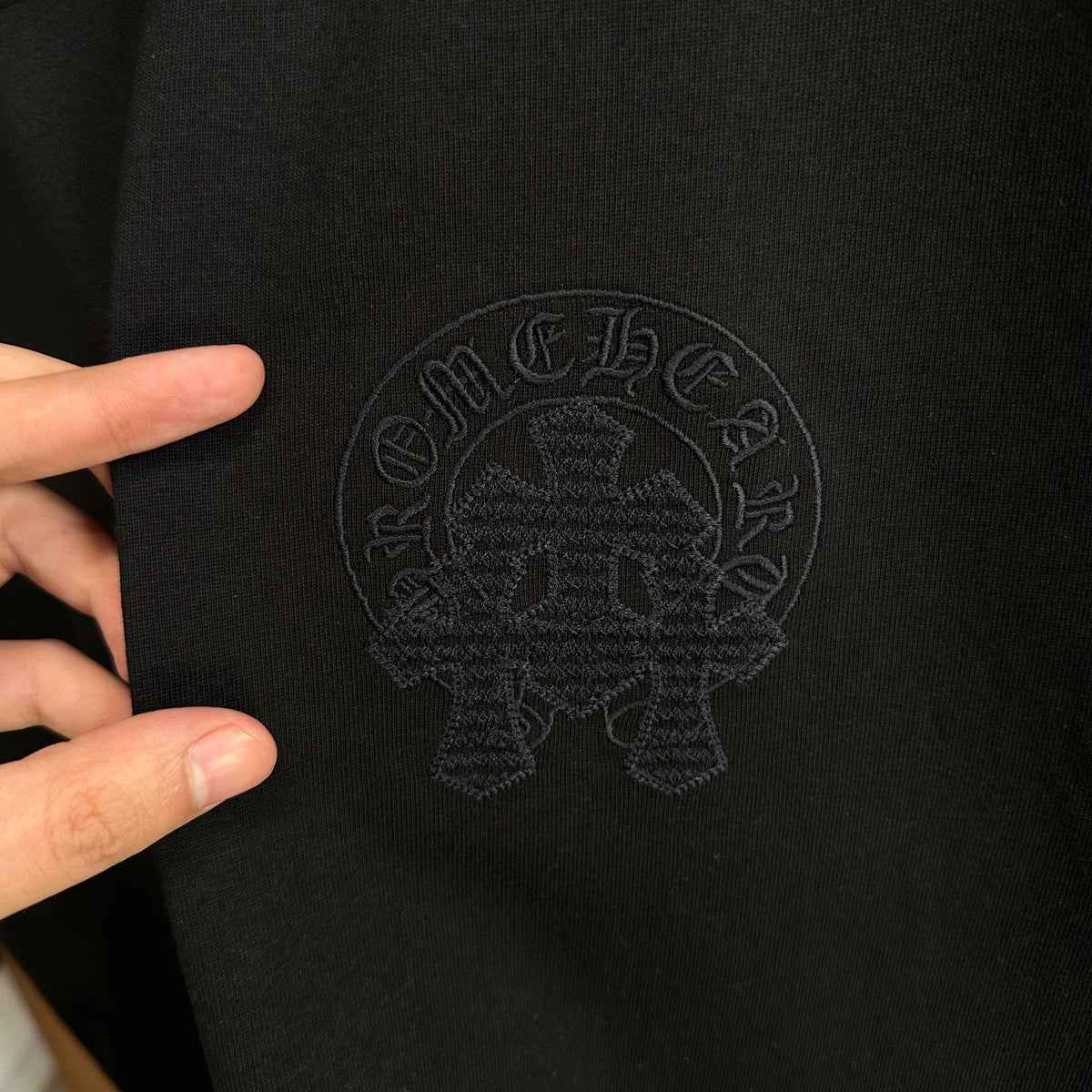 Chrome Hearts Rhinestone Slogan Graphic T-Shirt ¡ª detail