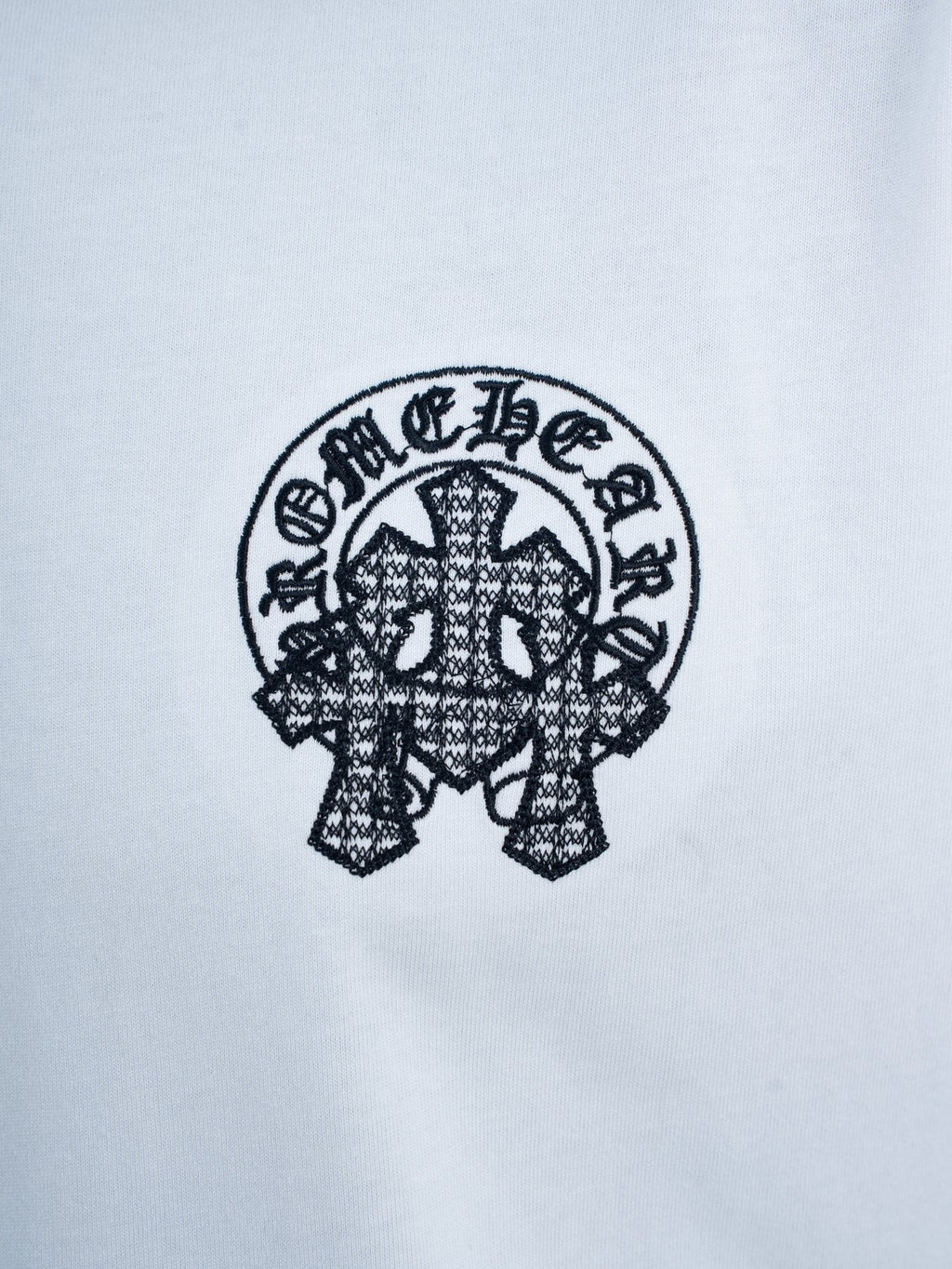 Chrome Hearts Rhinestone Slogan Graphic T-Shirt ¡ª detail