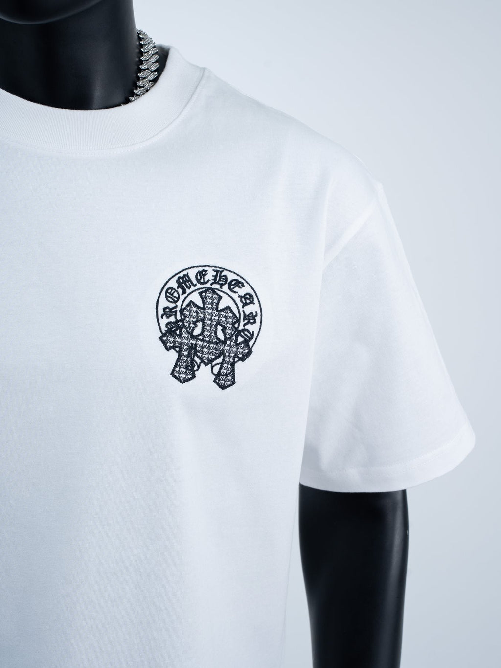 Chrome Hearts Rhinestone Slogan Graphic T-Shirt ¡ª detail