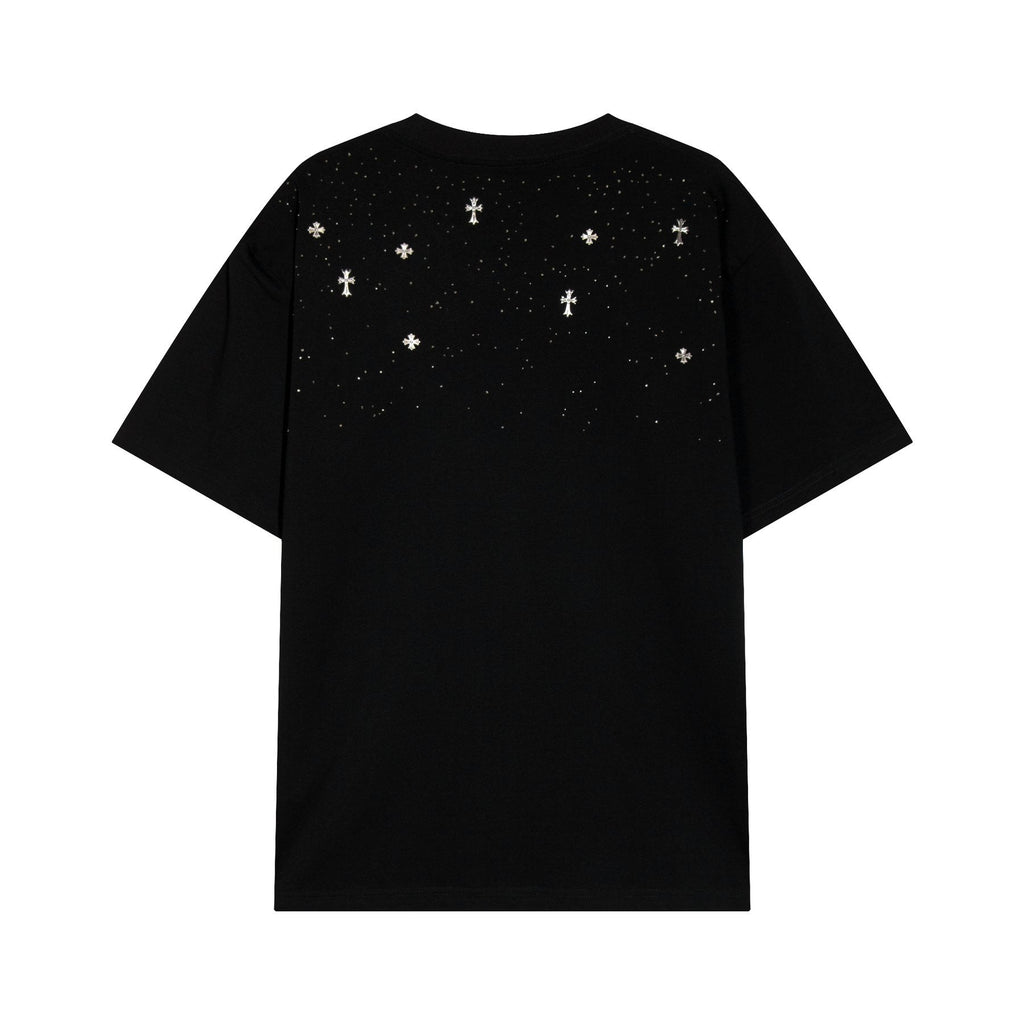 Chrome Hearts Rhinestone Cross Embellished T-Shirt ¡ª back