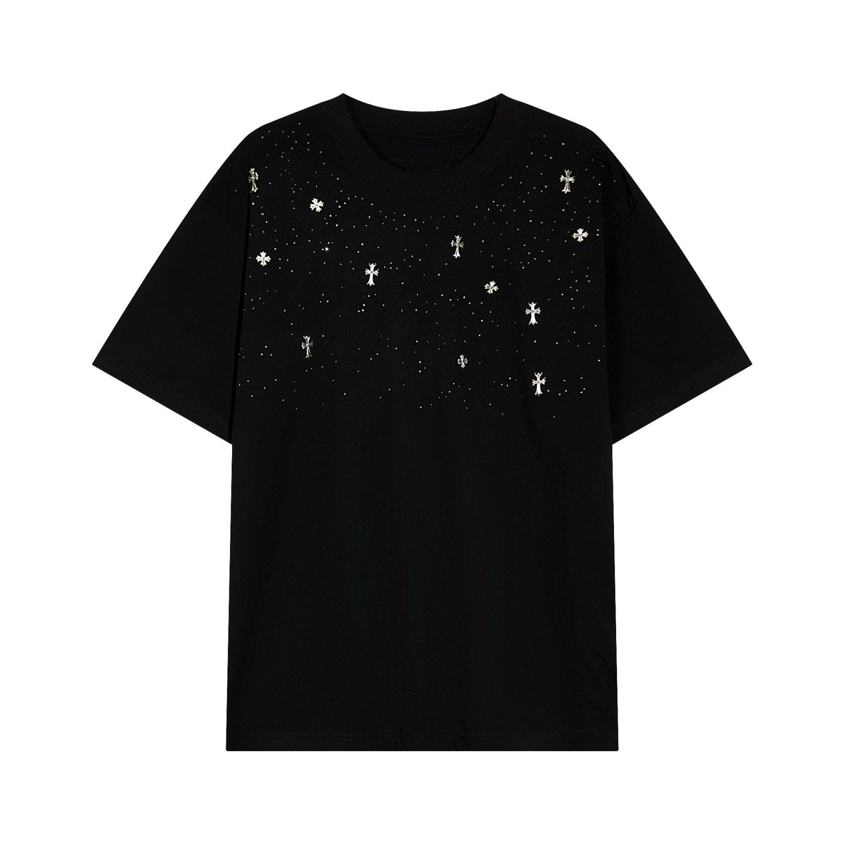 Chrome Hearts Rhinestone Cross Embellished T-Shirt ¡ª hero