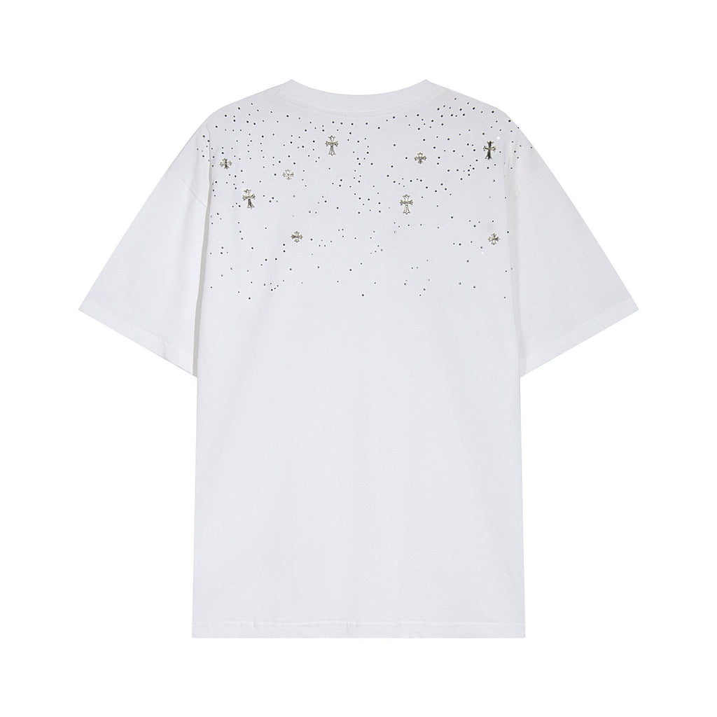 Chrome Hearts Rhinestone Cross Embellished T-Shirt ¡ª back