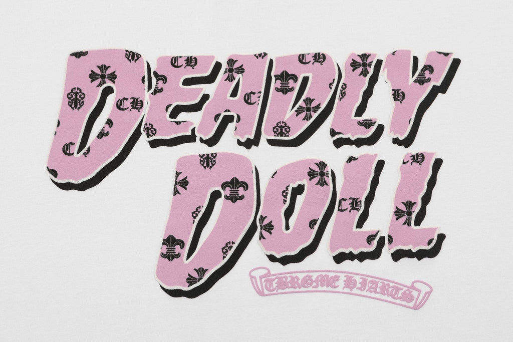Chrome Hearts Deadly Doll Girl Graphic Short-Sleeve T-Shirt ¡ª detail