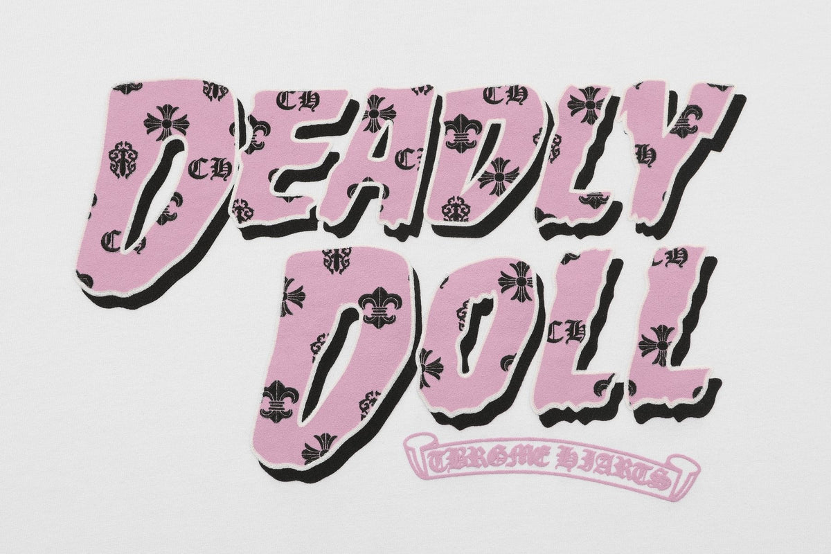 Chrome Hearts Deadly Doll Girl Graphic Short-Sleeve T-Shirt ¡ª detail