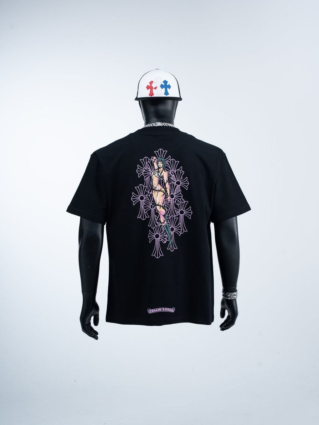 Chrome Hearts Deadly Doll Girl Graphic Short-Sleeve T-Shirt ¡ª model