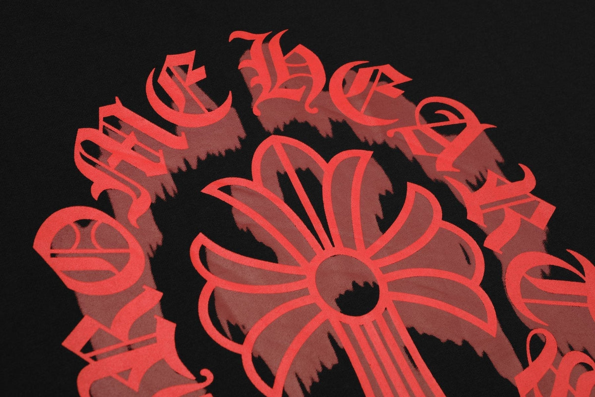Chrome Hearts Red Cross Graphic Short-Sleeve T-Shirt ¡ª detail