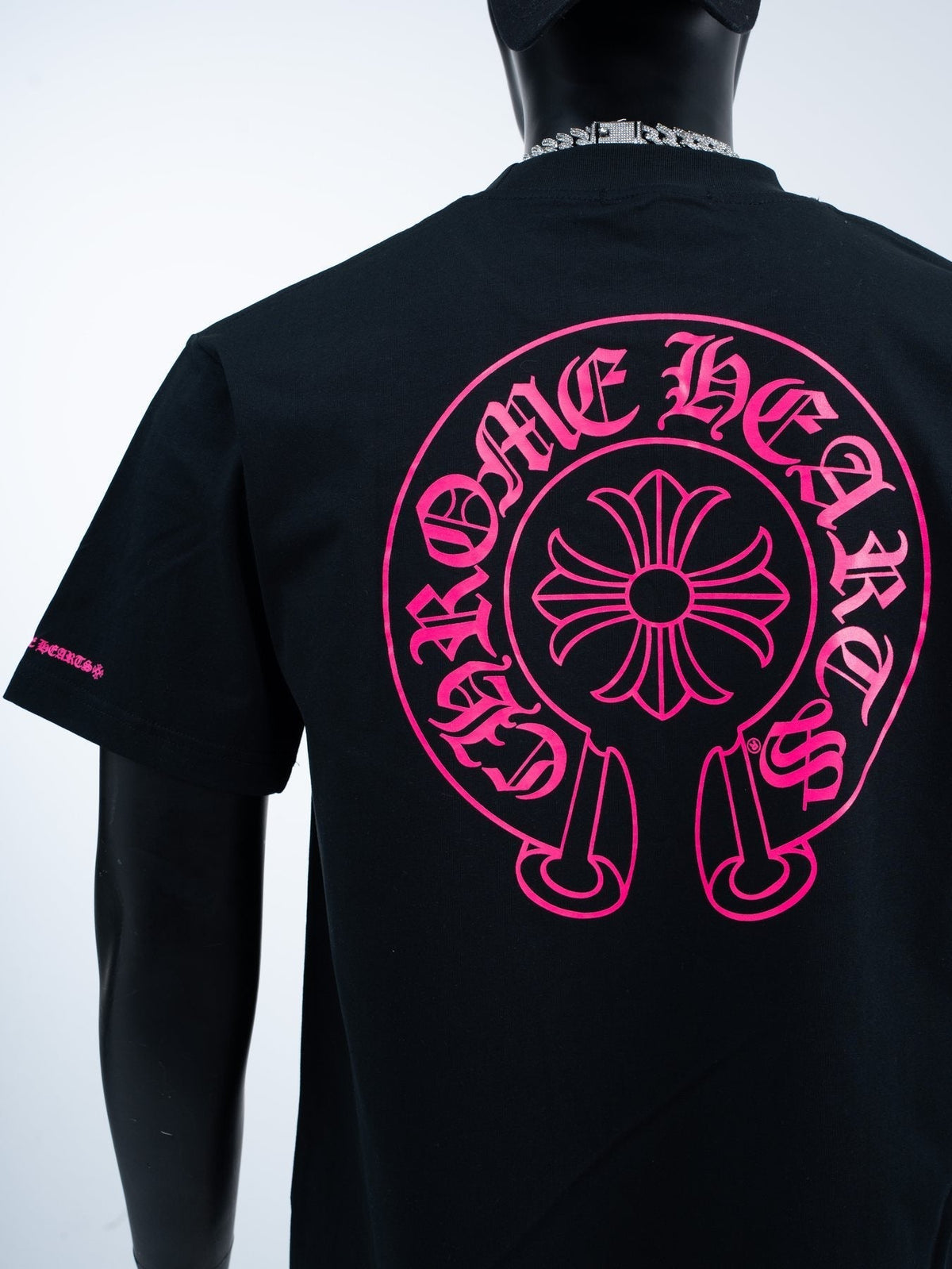 Chrome Hearts Pink Back Graphic Pocket T-Shirt ¡ª detail