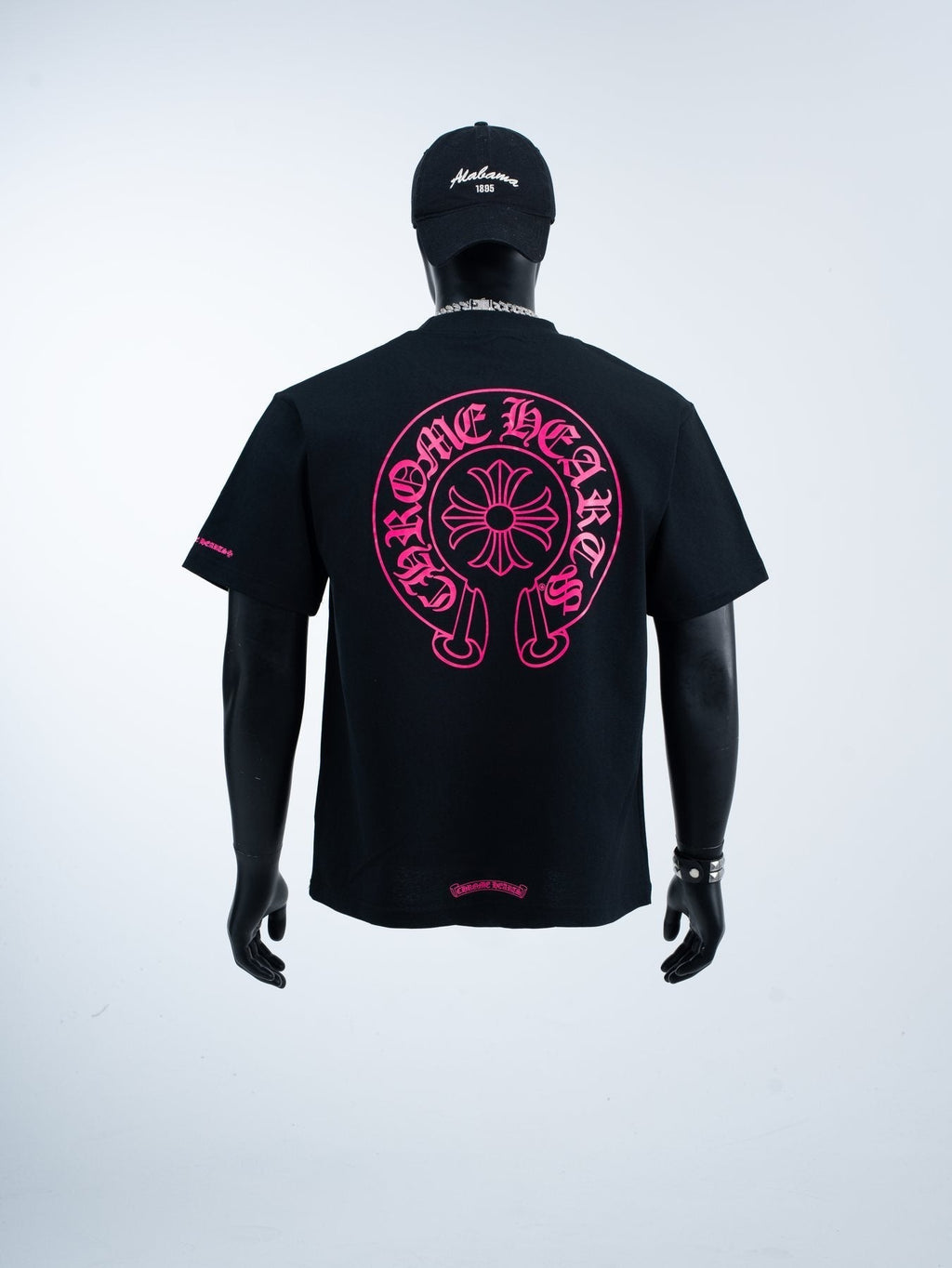 Chrome Hearts Pink Back Graphic Pocket T-Shirt ¡ª back