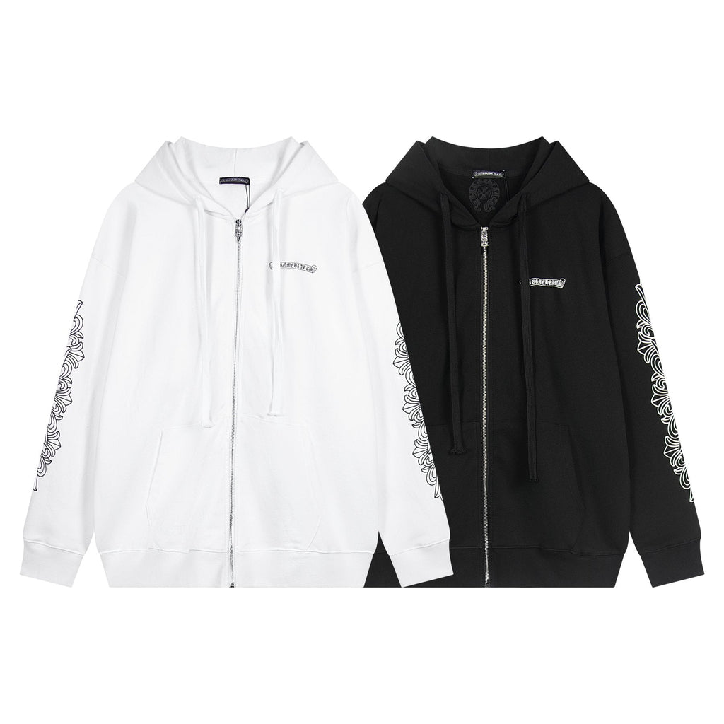 Chrome Hearts Horseshoe Cross Graphic Zip Hoodie ¡ª comparison
