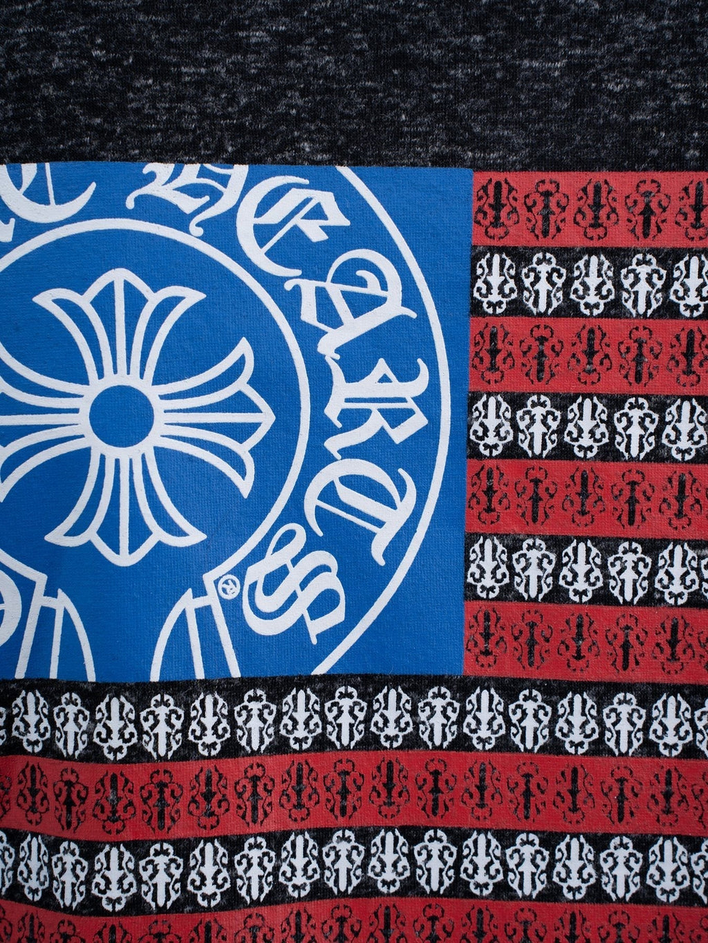 Chrome Hearts Flag Graphic Short-Sleeve T-Shirt ¡ª detail