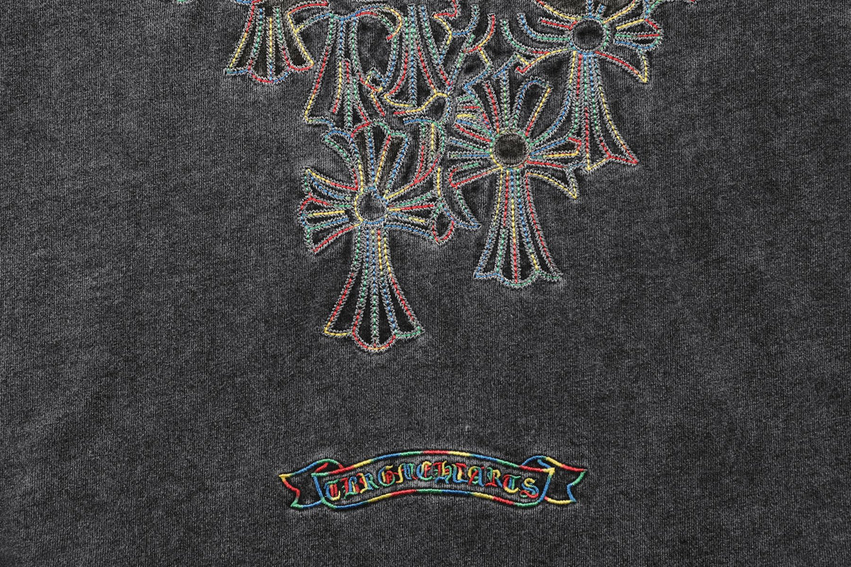 Chrome Hearts Cross Motif Embroidered Crewneck Sweatshirt ¡ª detail