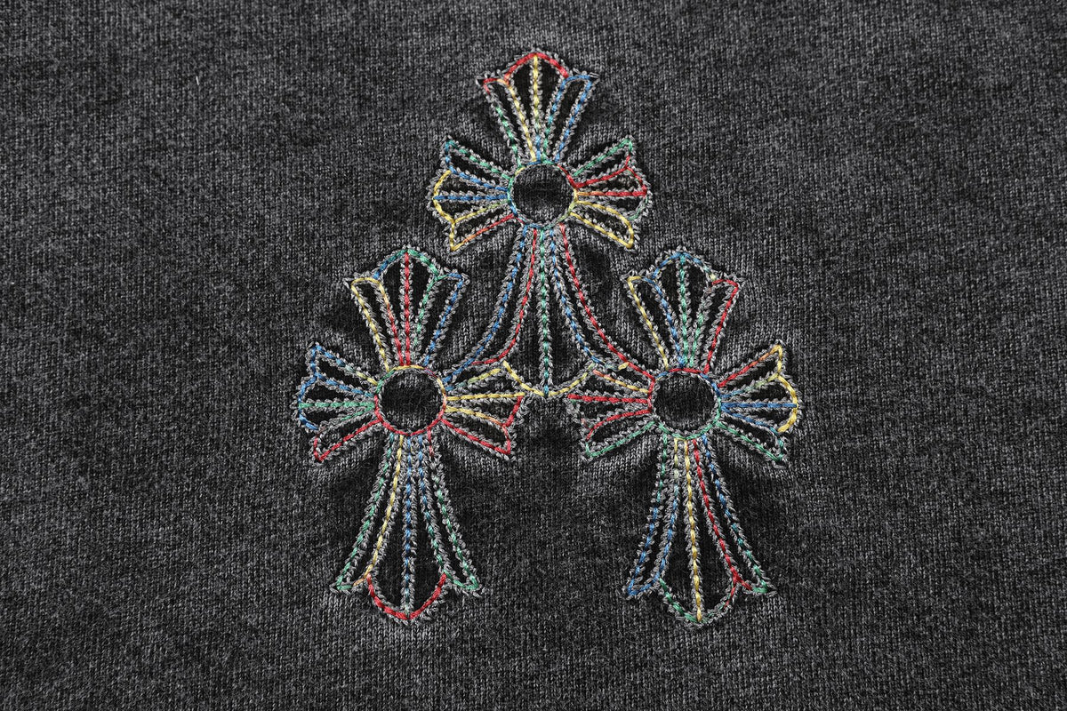 Chrome Hearts Cross Motif Embroidered Crewneck Sweatshirt ¡ª detail