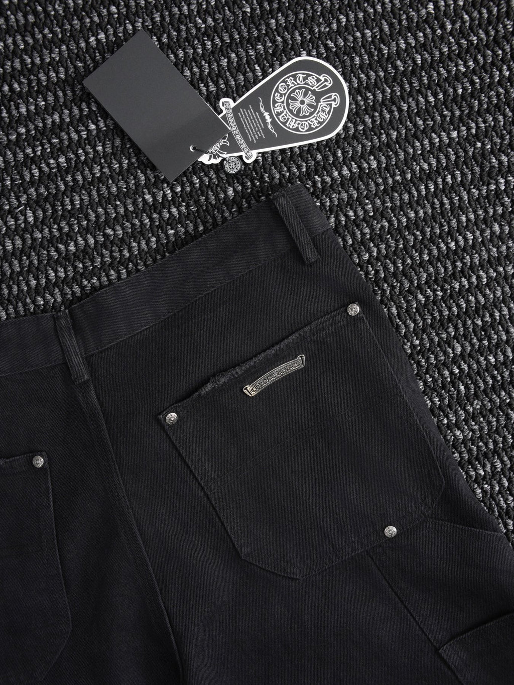 Chrome Hearts Black Utility Shorts ¡ª detail