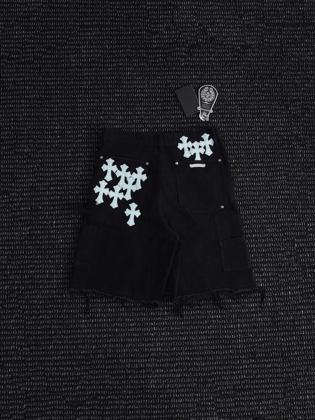 Chrome Hearts Cross Graphic Black Shorts ¡ª back