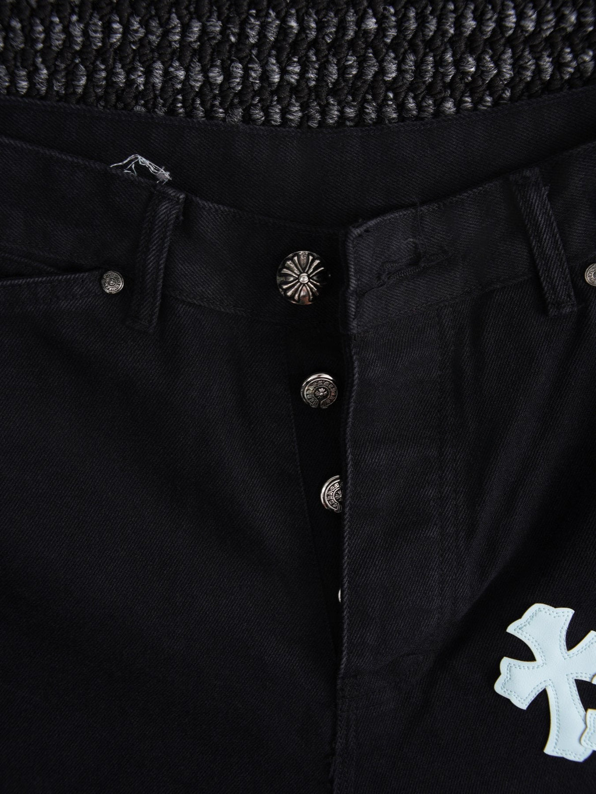 Chrome Hearts Cross Graphic Black Shorts ¡ª detail