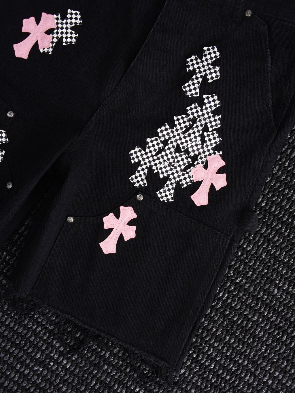 Chrome Hearts Cross Patch Cargo Shorts ¡ª detail