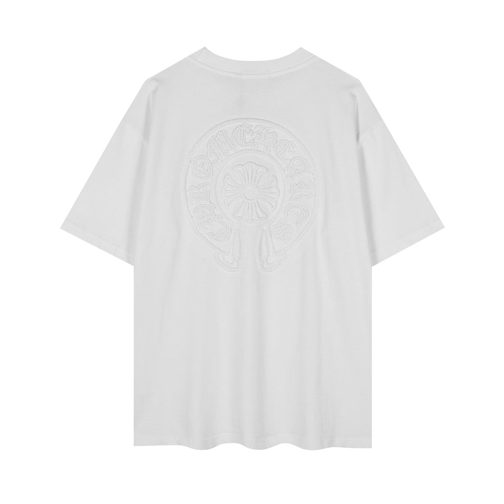 Chrome Hearts Horseshoe Embroidered Short-Sleeve T-Shirt ¡ª back