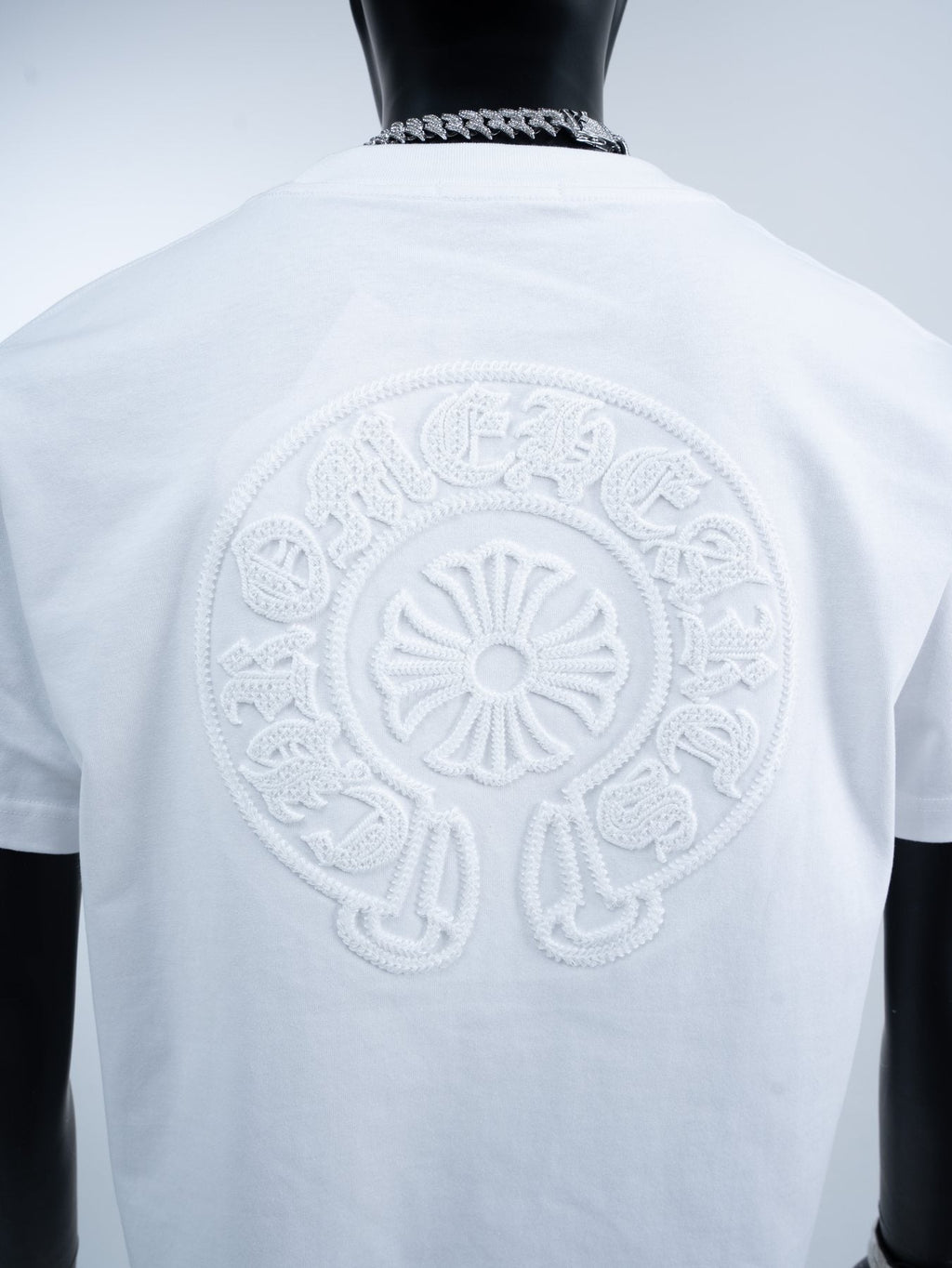 Chrome Hearts Horseshoe Embroidered Short-Sleeve T-Shirt ¡ª detail