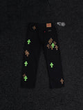 Chrome Hearts Leopard Cross Graphic Denim Pants ¡ª hero