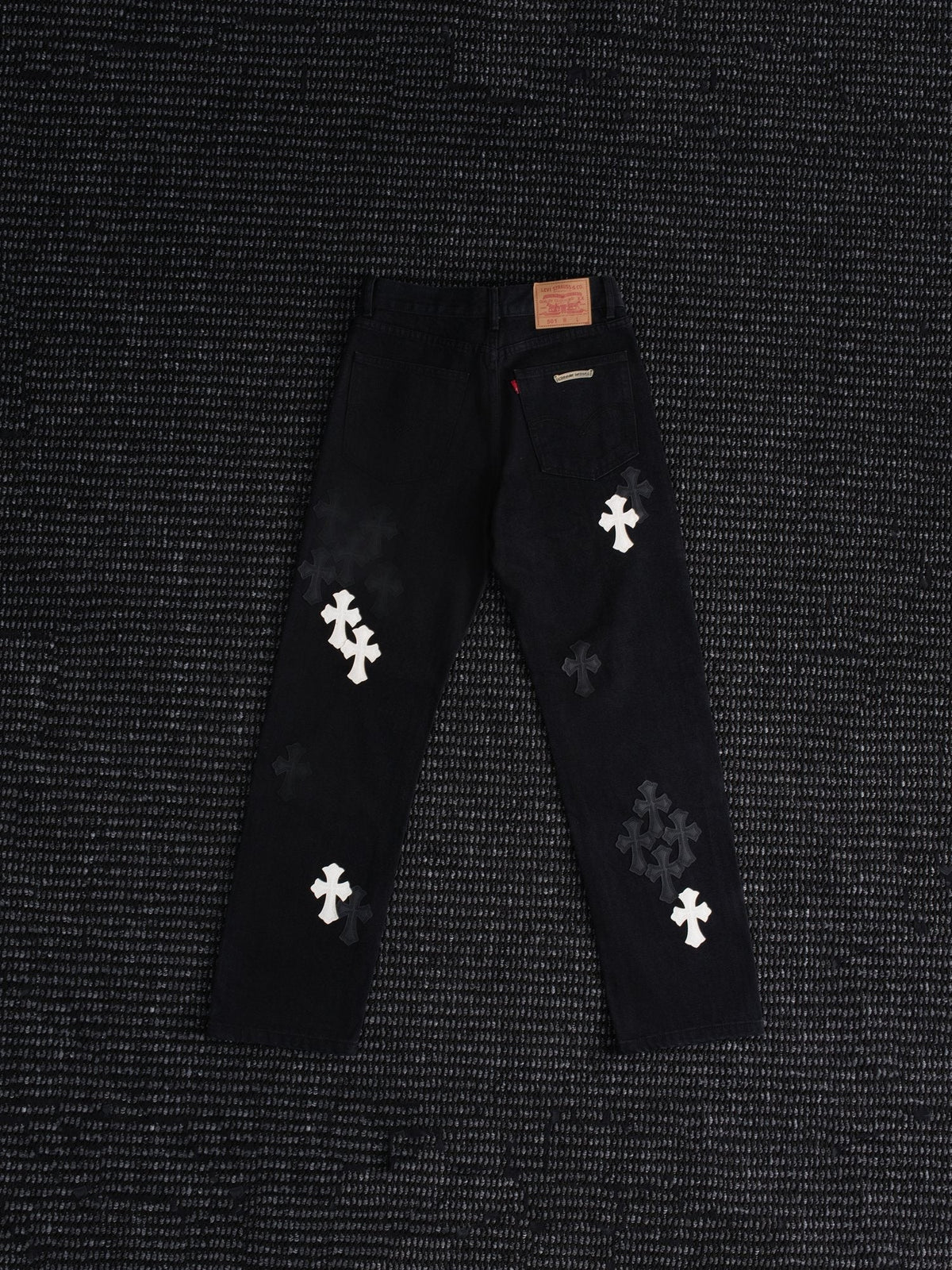 Chrome Hearts Cross Patch Black Jeans ¡ª hero
