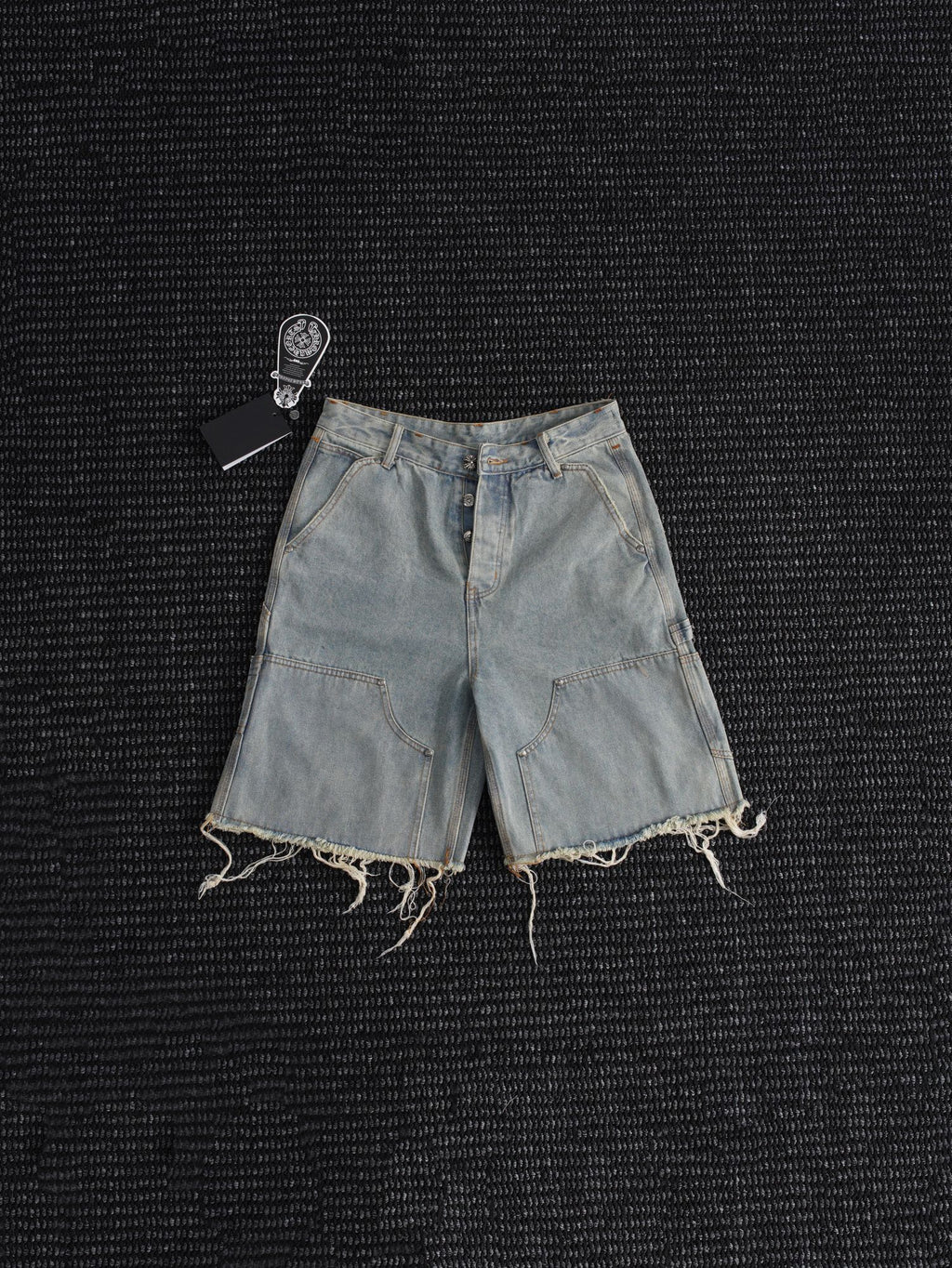 Chrome Hearts Light Blue Washed Denim Shorts ¡ª hero