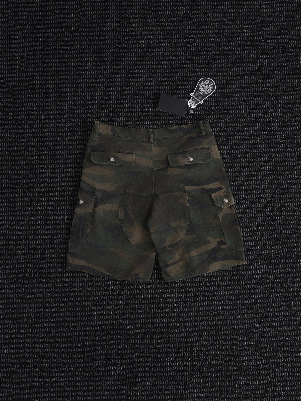 Chrome Hearts Green Camo Cargo Shorts ¡ª hero