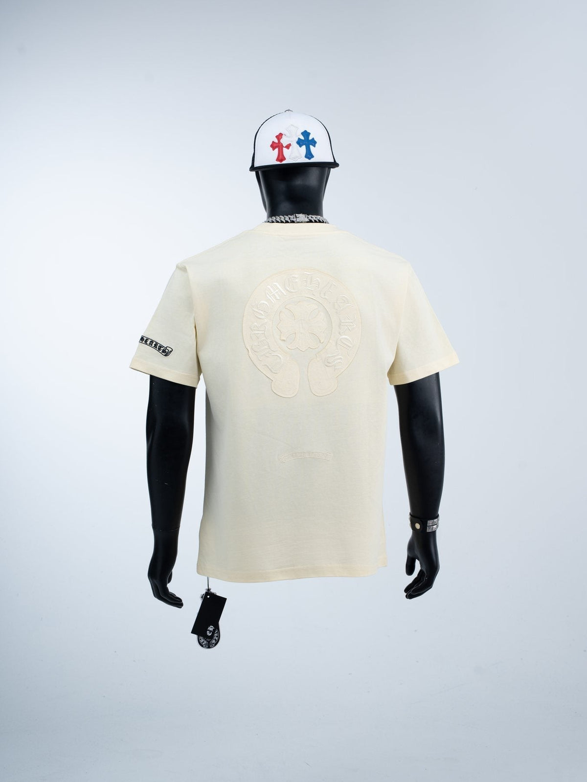 Chrome Hearts Cream Horseshoe Graphic T-Shirt ¡ª back
