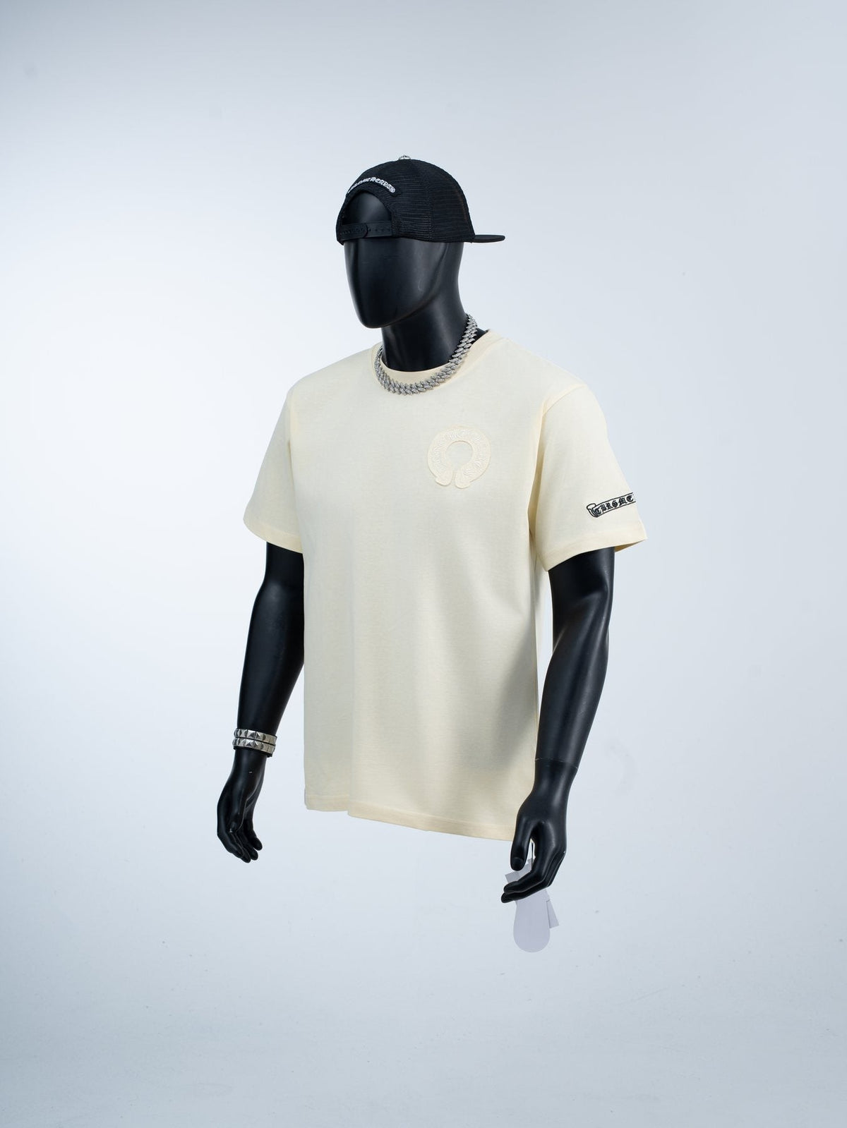 Chrome Hearts Cream Horseshoe Graphic T-Shirt ¡ª front
