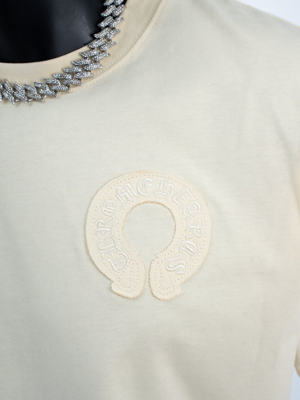 Chrome Hearts Cream Horseshoe Graphic T-Shirt ¡ª detail