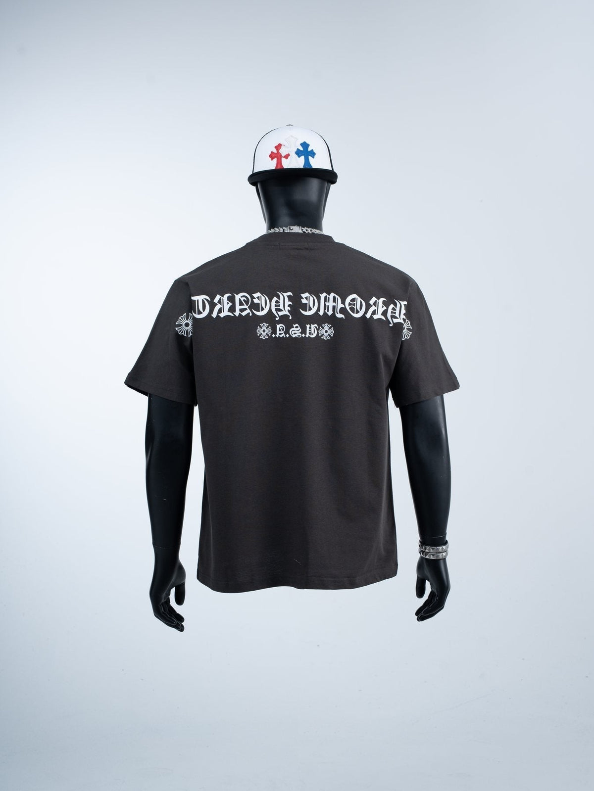 Chrome Hearts Horseshoe Gothic Graphic T-Shirt ¡ª back