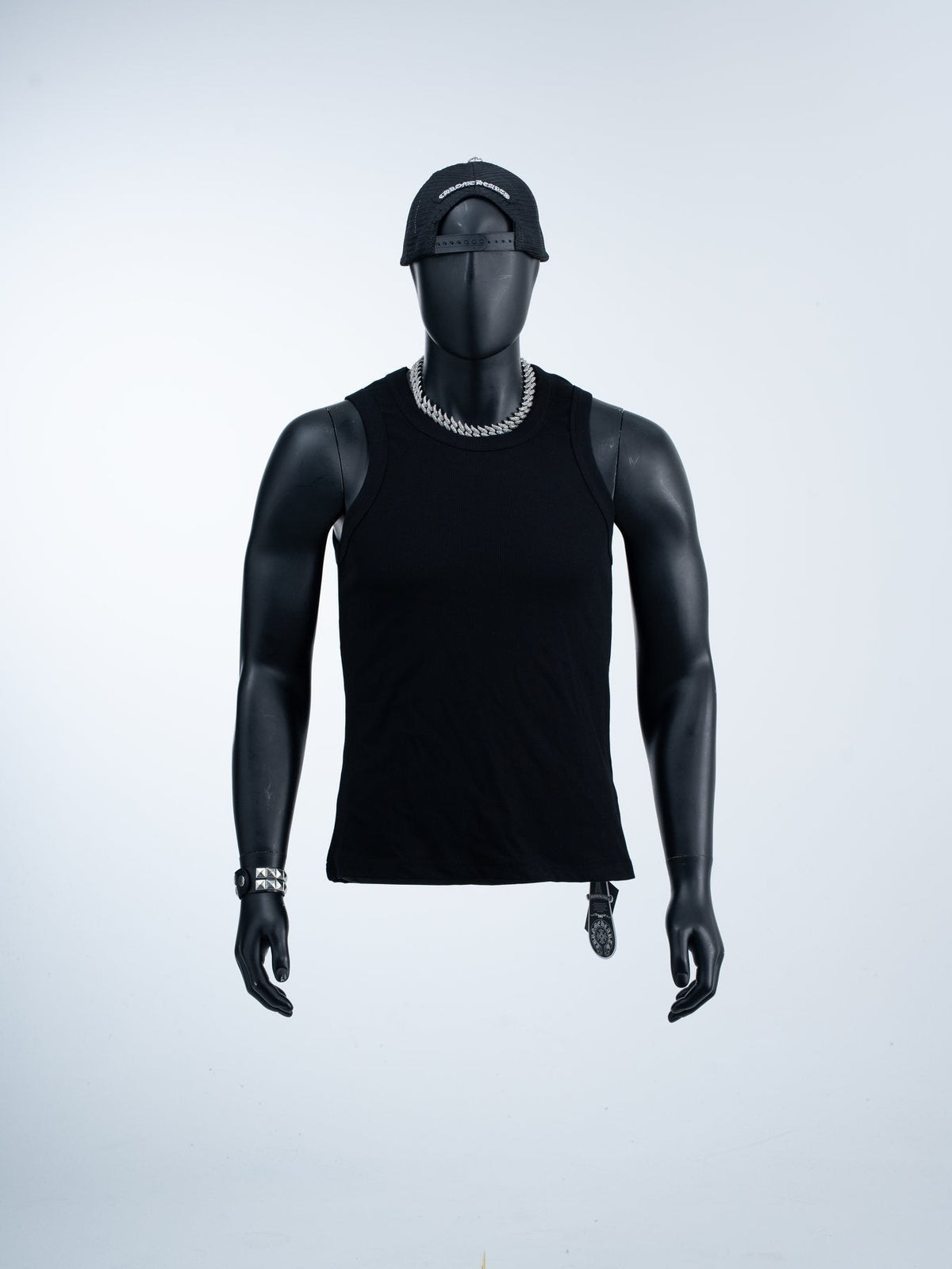 Chrome Hearts Slogan Back Graphic Sleeveless T-Shirt ¡ª front
