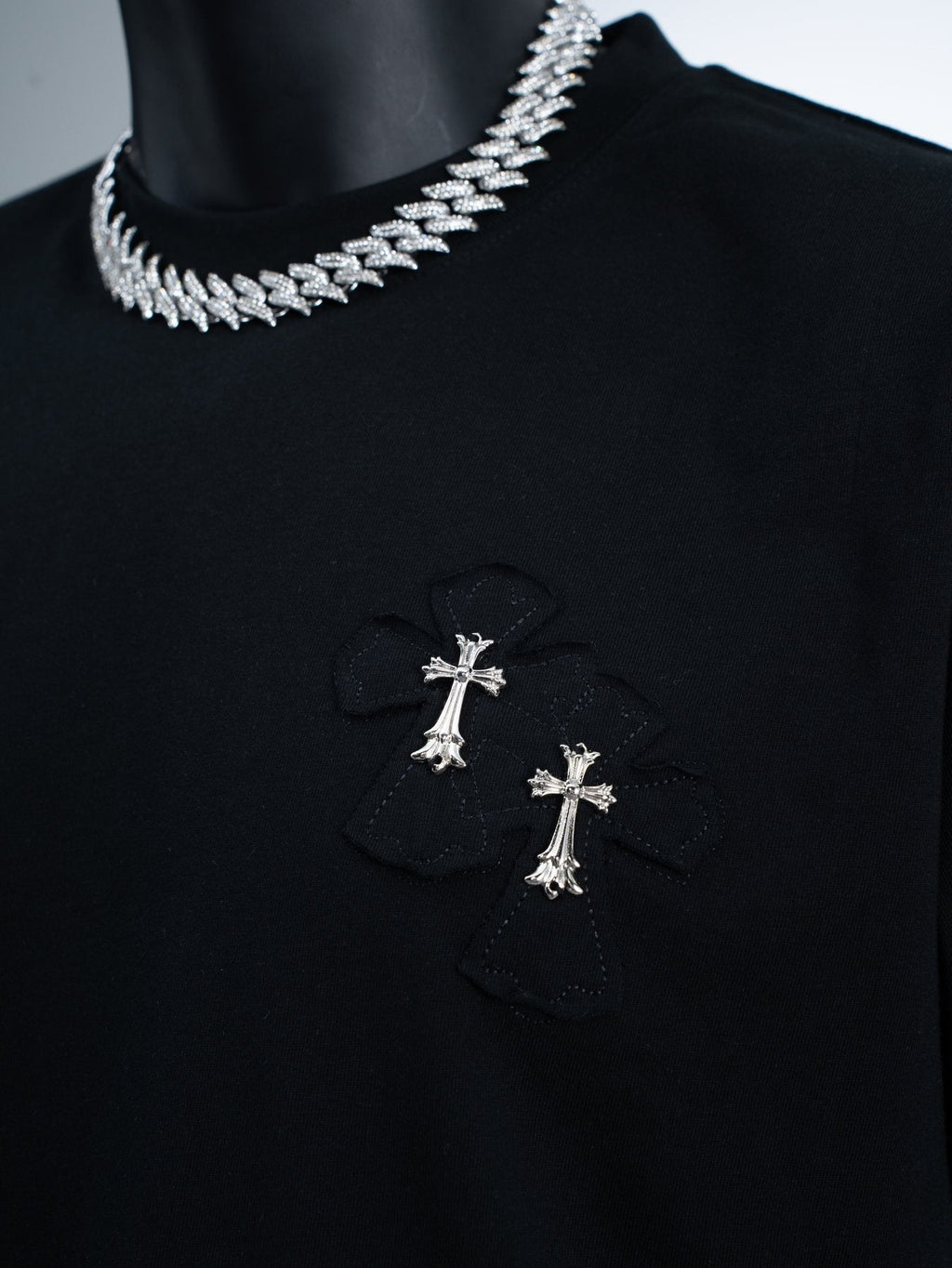 Chrome Hearts Slogan Cross Graphic T-Shirt ¡ª detail