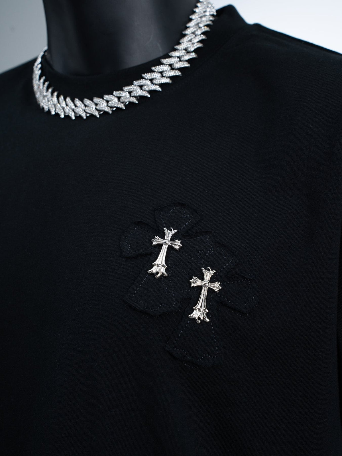 Chrome Hearts Slogan Cross Graphic T-Shirt ¡ª detail