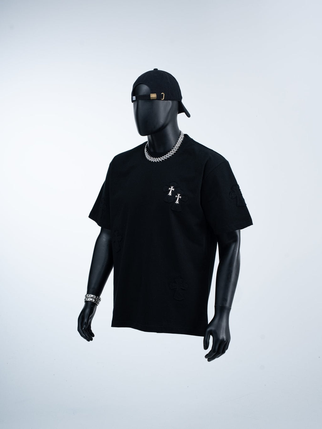 Chrome Hearts Slogan Cross Graphic T-Shirt ¡ª front