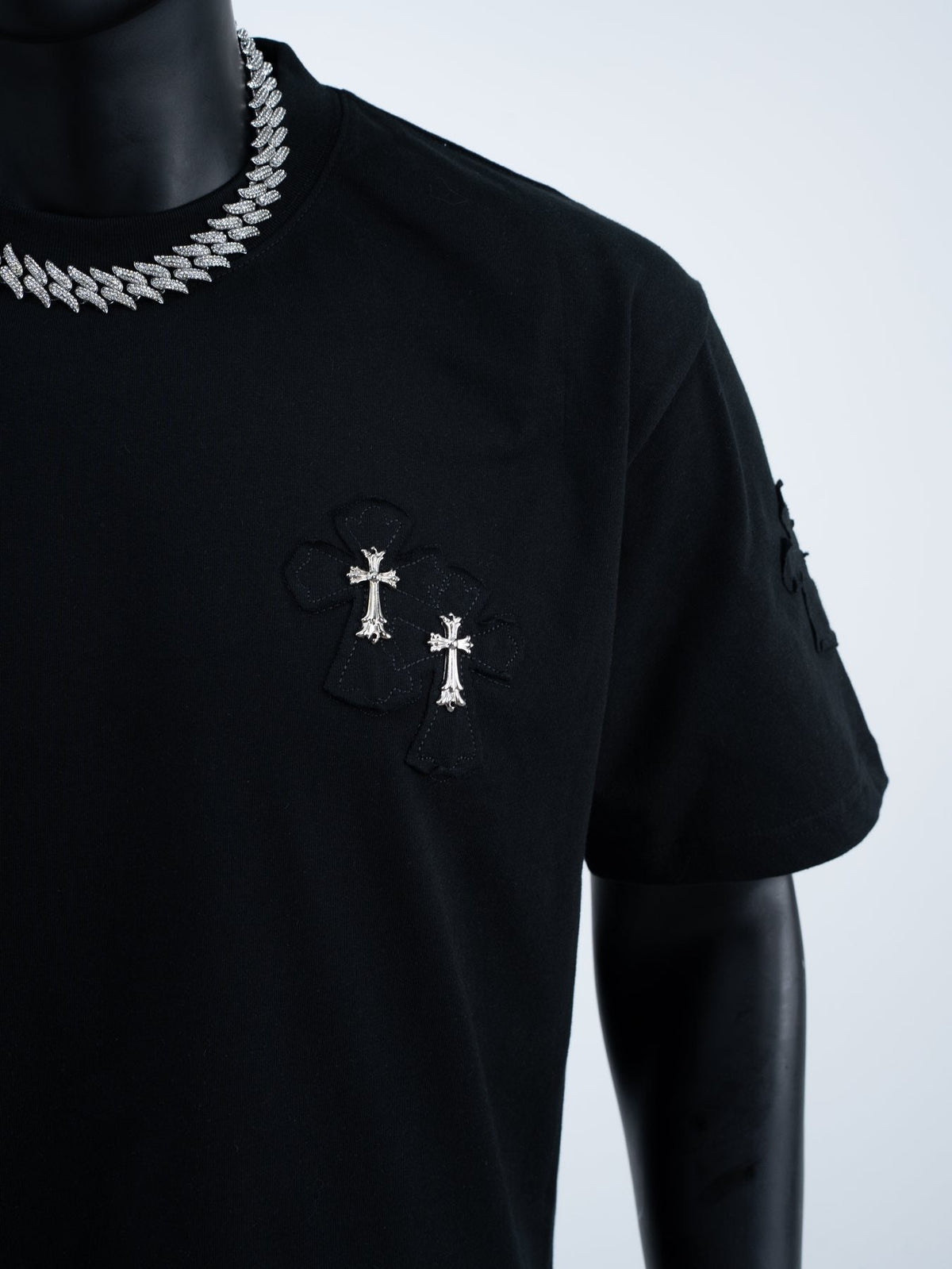 Chrome Hearts Slogan Cross Graphic T-Shirt ¡ª detail