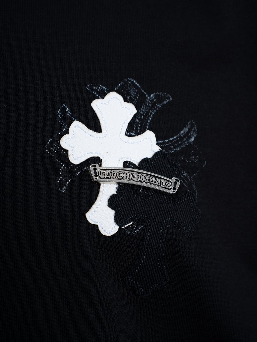 Chrome Hearts Cross Badge Graphic Short-Sleeve T-Shirt ¡ª detail