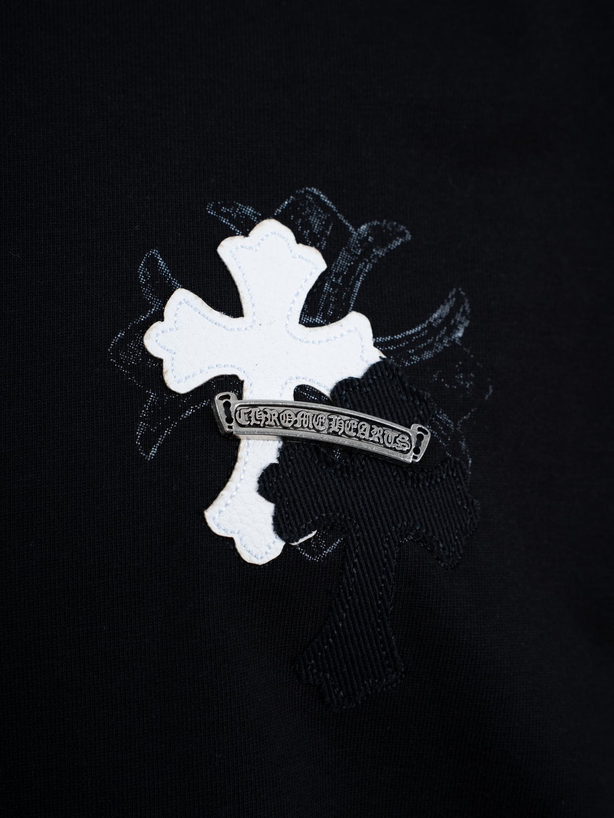 Chrome Hearts Cross Badge Graphic Short-Sleeve T-Shirt ¡ª detail