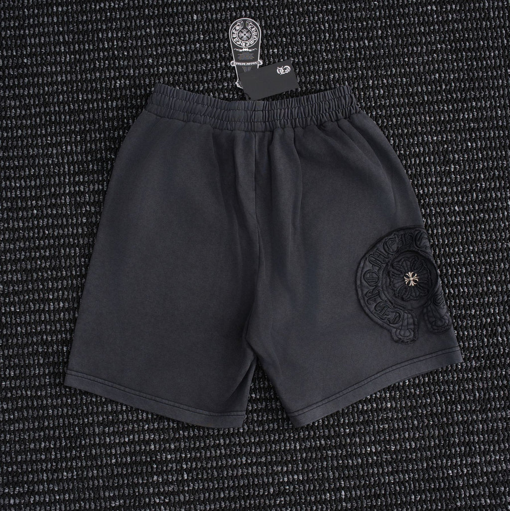Chrome Hearts Horseshoe Floral Embroidered Shorts ¡ª back