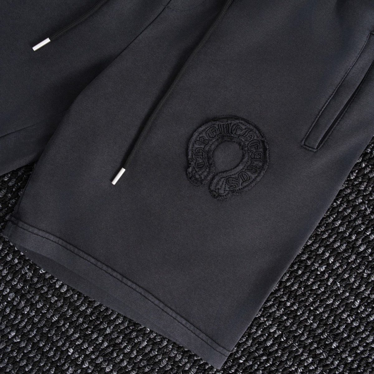 Chrome Hearts Horseshoe Floral Embroidered Shorts ¡ª detail