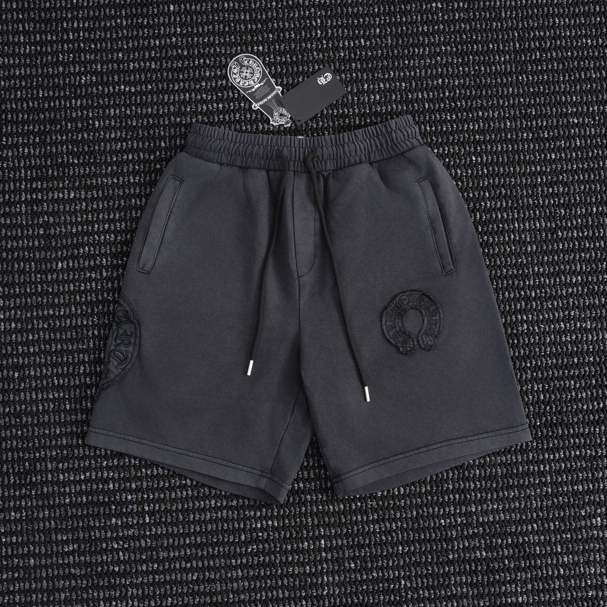 Chrome Hearts Horseshoe Floral Embroidered Shorts ¡ª hero