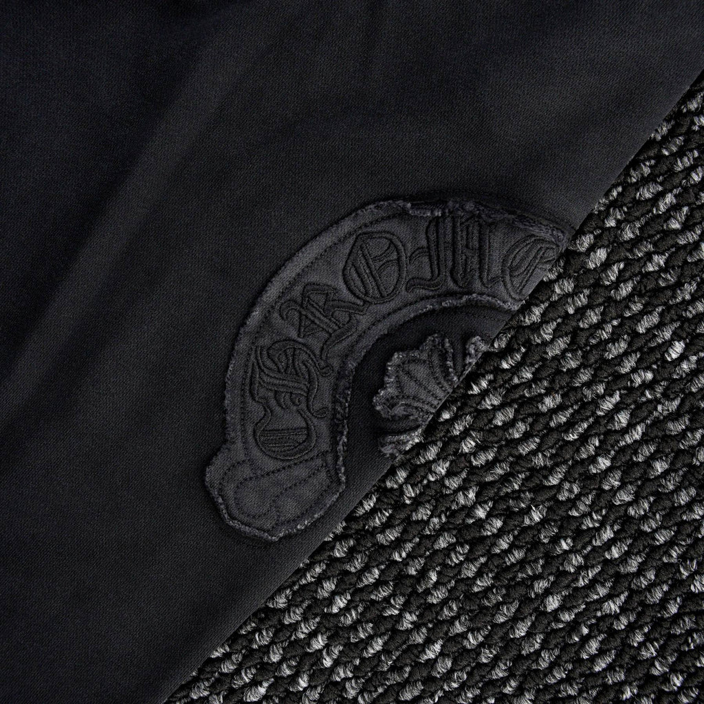 Chrome Hearts Horseshoe Embroidered Black Pants ¡ª fabric_closeup