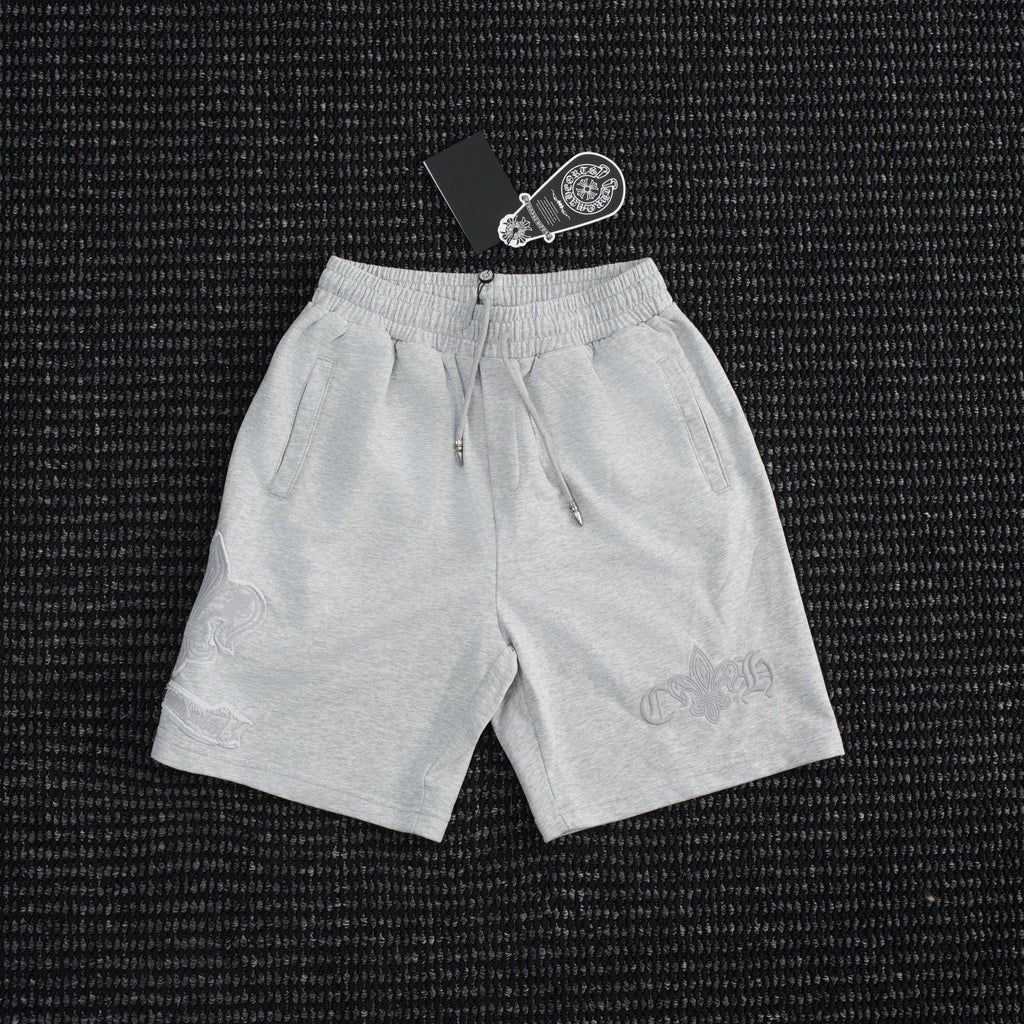 Chrome Hearts Tonal Sanskrit Cross Embroidered Shorts ¡ª hero