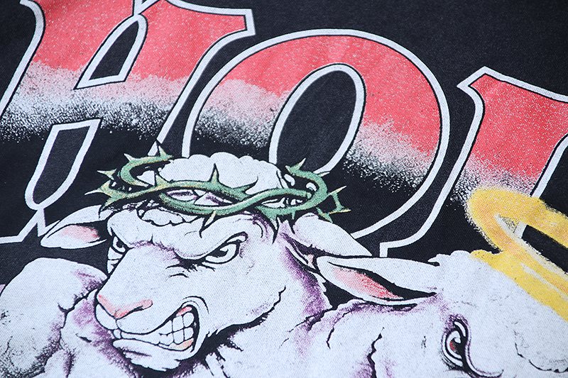 HELISTAR Holy State Basketball Lamb Short-Sleeve T-Shirt ¡ª detail