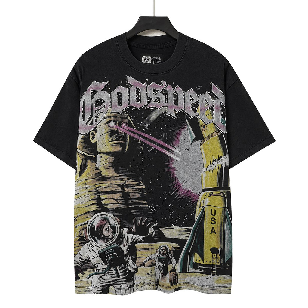 Godspeed Rocket USA Graphic T-Shirt ¡ª hero