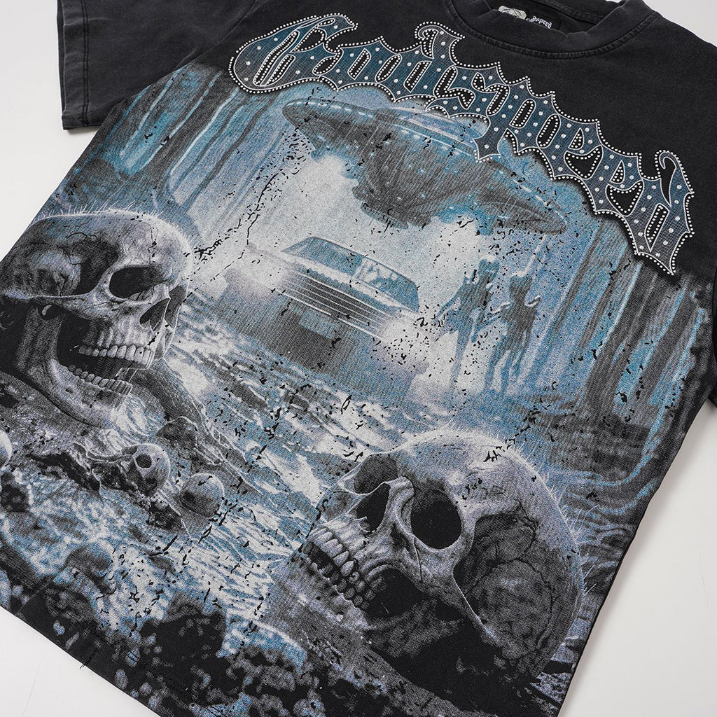 Godspeed Skull Graphic Short-Sleeve T-Shirt ¡ª detail