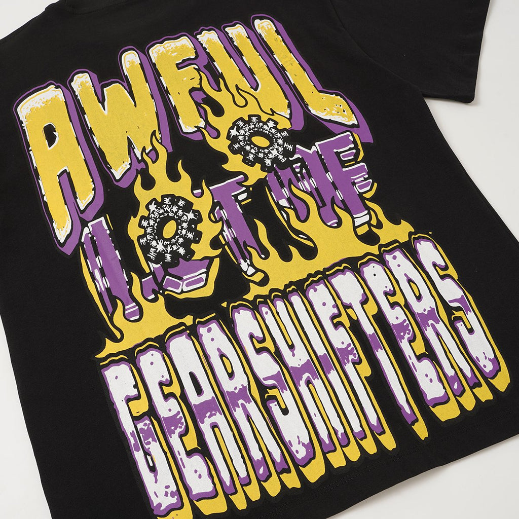 THAT'S A AWFUL LOT OF COUGH SYRUP Black Front & Back Graphic T-Shirt ¡ª detail