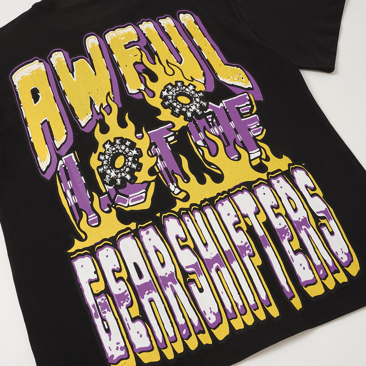 THAT'S A AWFUL LOT OF COUGH SYRUP Black Front & Back Graphic T-Shirt ¡ª detail