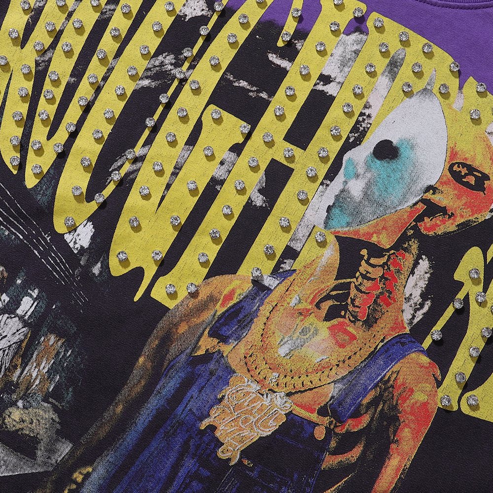 Rough Play Chainsaw Graphic Sleeveless T-Shirt ¡ª detail